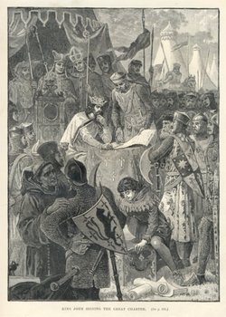 John I, King of England-signing the Magna Charta